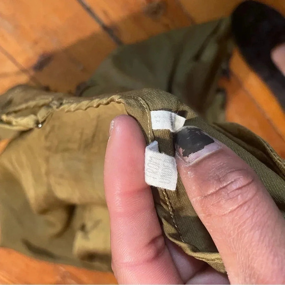 Out from Under Urban Outfitters Olive Green and Black lace slip dress || Size XS - Picture 3 of 6